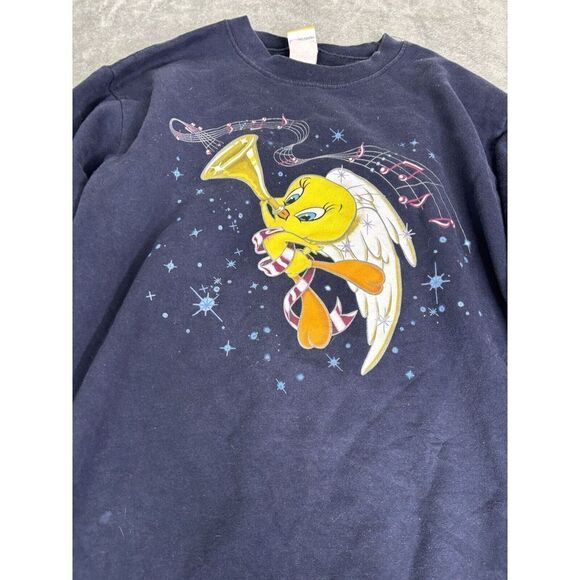 Vintage 1999 Looney Tunes Tweety Pullover Sweatshirt Women's Size 1X Blue - Picture 3 of 10